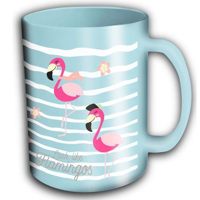 Ressemble à une tasse de flamants roses