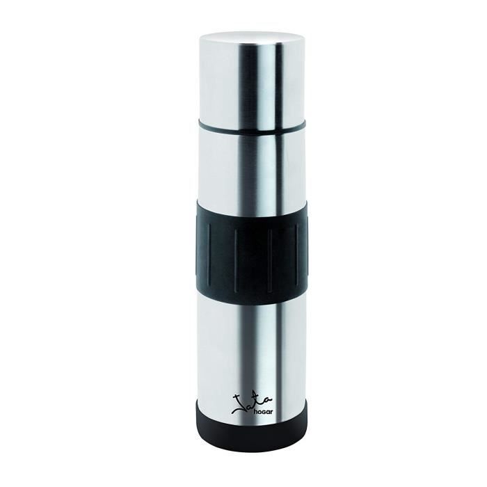 Jata Hogar  837 ? Bouteille Isotherme en Acier Inoxydable, 0.75 L, Couleur Argent et Noir - 837_Acero