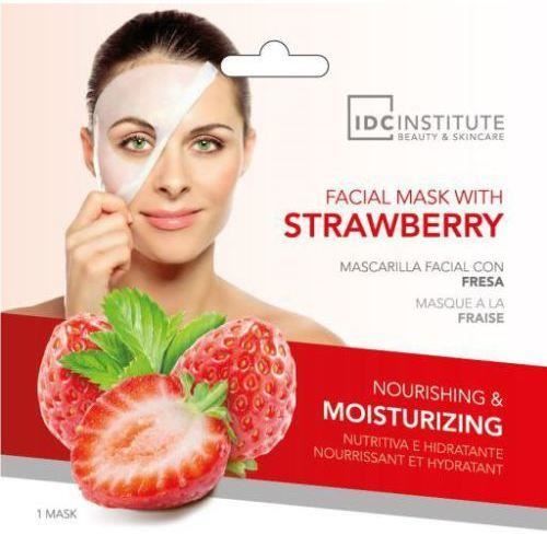Masque pour le visage - IDC - Fraise - Vegan - Peaux déshydratées - Adulte Femme