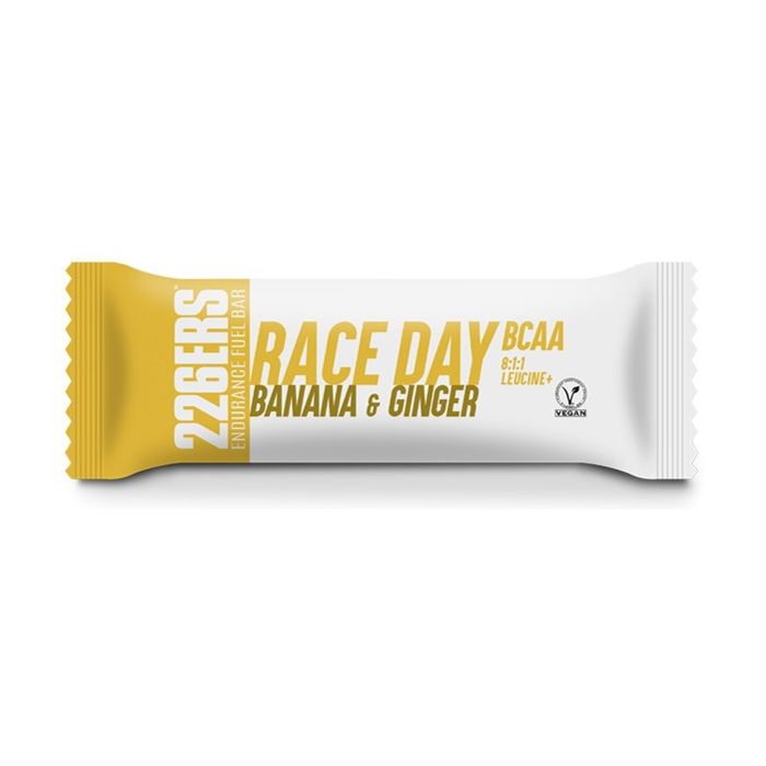 226ERS - Barre énergétique jour de course avec BCAAS banane et gingembre 1 barre de 40g (Gingembre - Banane)