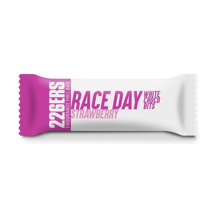 226ERS - Barre énergétique au chocolat blanc et à la fraise le jour de la course 1 barre de 40g (Fraise - Chocolat)