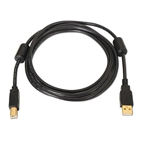 AISENS câble USB 2 m USB A USB B Noir - Câbles USB (2 m, USB A, USB B, 2.0, Noir) - A101-0009