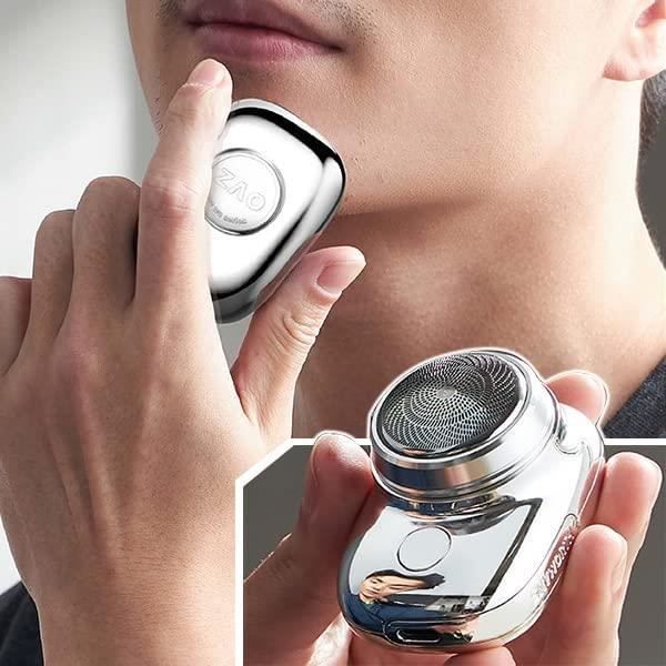 Electric Razor for Men,Mini-Shave Portable Electric Shaver,Pocket Size Portable Wet and Dry Mens Razor USB Rechargeable Shaver