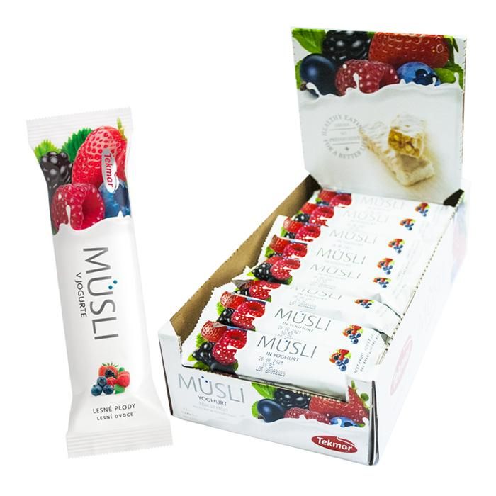 Müsli yogourt bars - Forest Fruit- TEKMAR - ( 32 Barres )