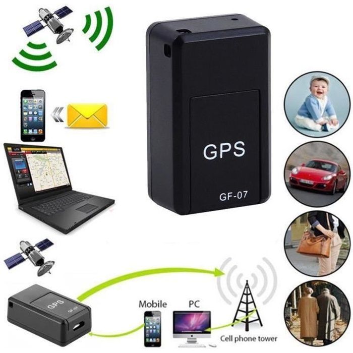 GZ*Mini GPS Tracker ,traceur GPS Mini localisateur mini traqueur locator Anti-perdu pour documents portefeuilles sacs à main enfants