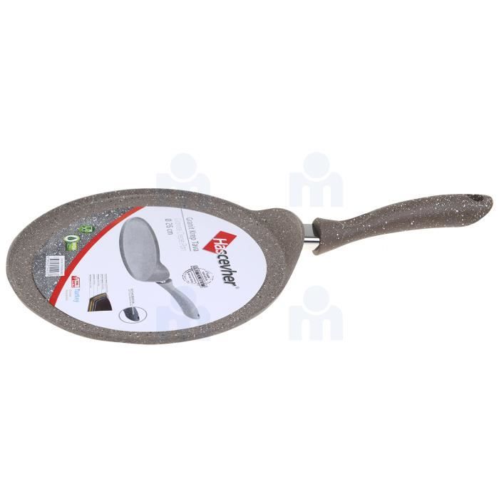 Crêpière en granit 26cm épaisseur 3mm marron   HASCEVHER
