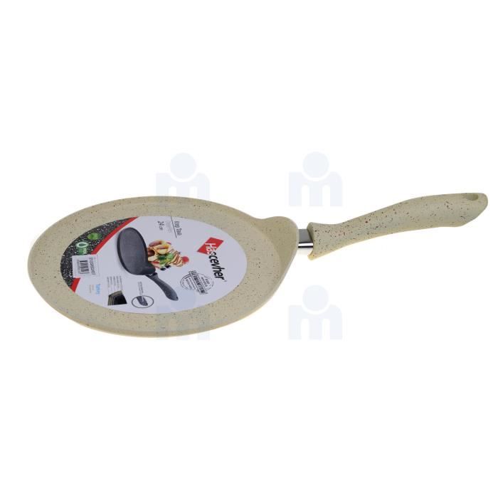 Crêpière en granit 24cm épaisseur 3mm cream   HASCEVHER