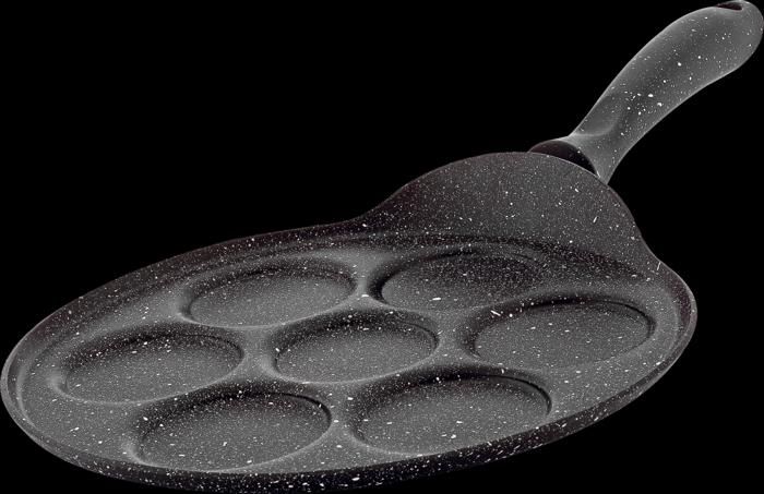Crêpière en granite 7 pièces 26cm noire   HASCEVER