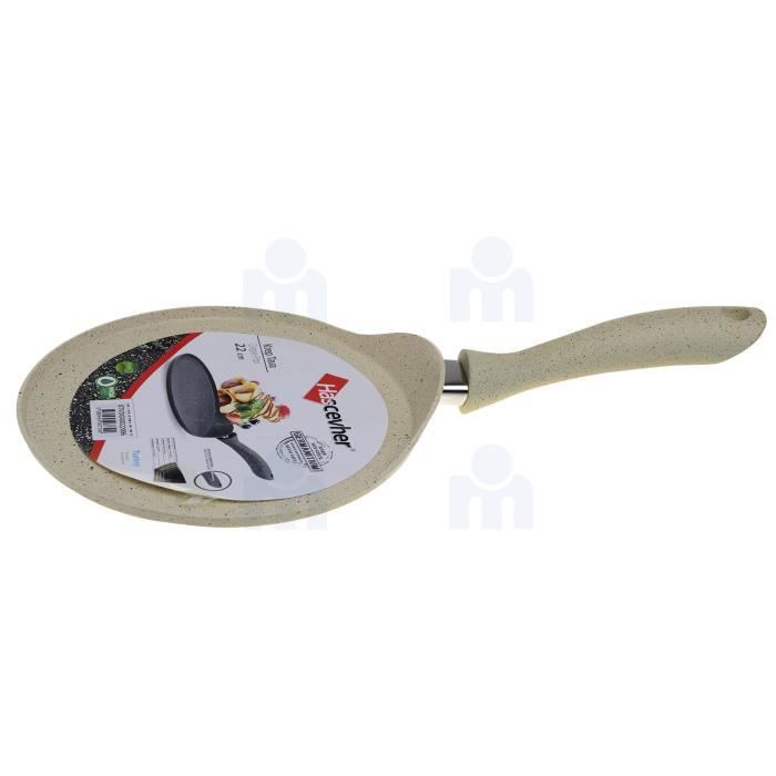 Crêpière en granit 22cm épaisseur 3mm cream   HASCEVHER
