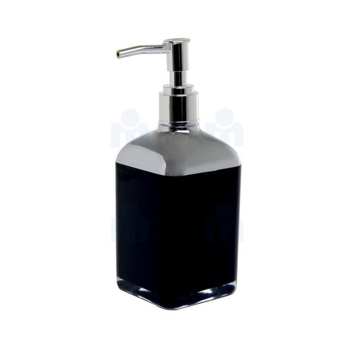 Distributeur de Savon Liquide Carré – Double Couche – Imprimé Anthracite - Couleur aléatoire