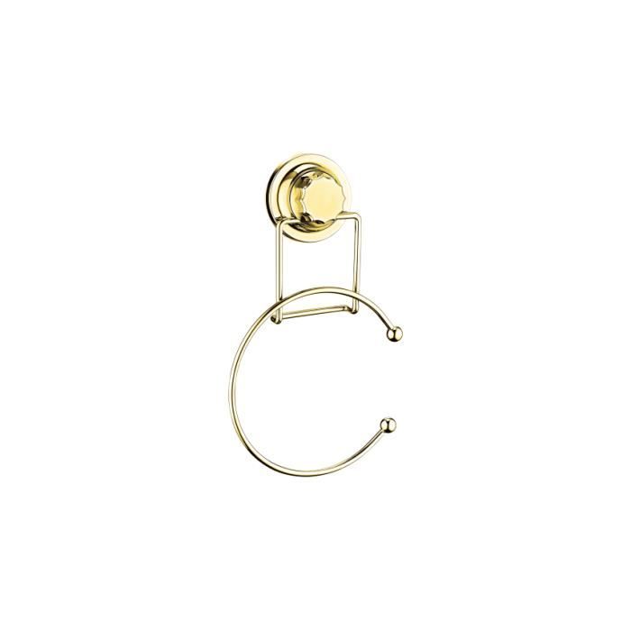 PORTE SERVIETTE RONDE MAGIC FIX - GOLD