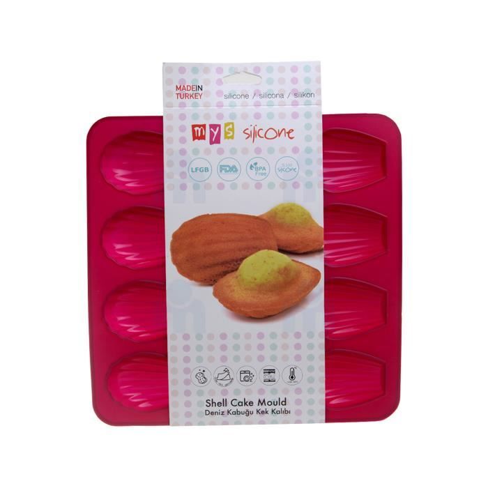 Moule à cake madelaine en silicone 12pièces   MYS SILICONE