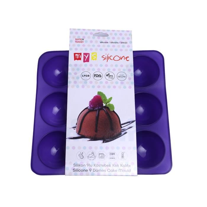 Moule à cake rond en silicone 9pièces MYS SILICONE