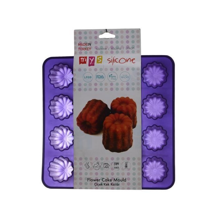 Moule mini cupcakes 16 Pièces - 23 x 23 x 5 cm  - Silicone