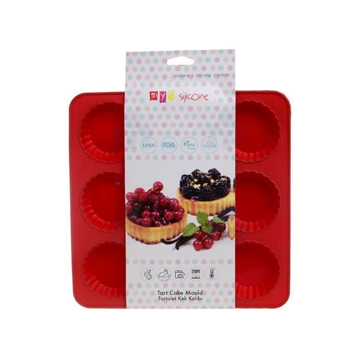 Moule à tartelettes en silicone 9 pièces   MYS SILICONE