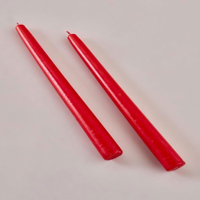 Chandelier Bougie Rouge, set de 2