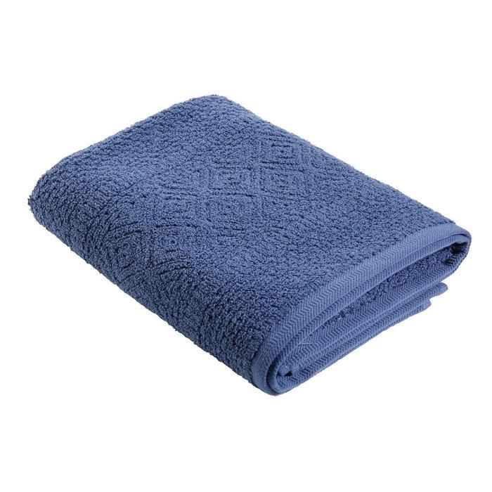Serviette de bain (70x120) - Helena - Bleu foncé