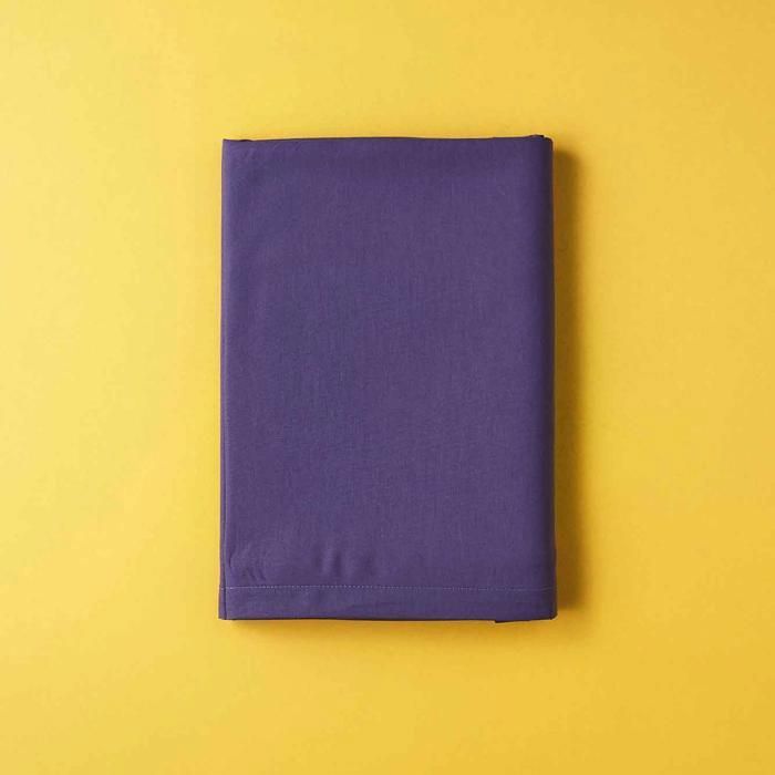 Drap-plat basique - Double - 240x260 - Violet