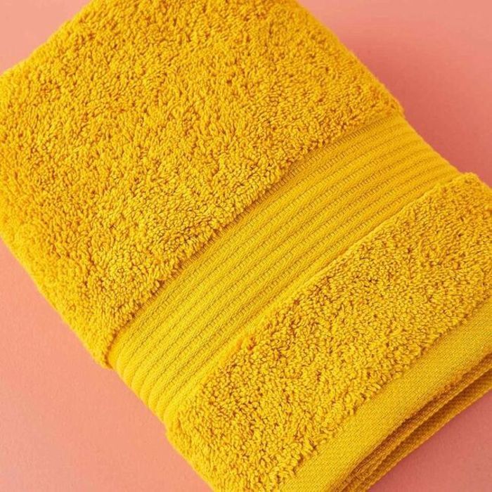 Serviette pour le visage Premium 50x90 - Moutarde - (1 Pièce)