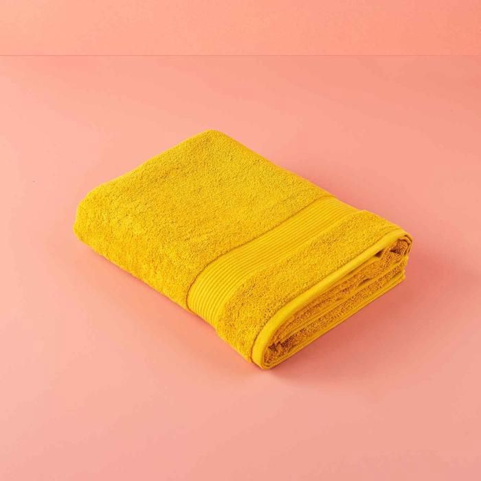 Serviette de bain premium - Moutarde