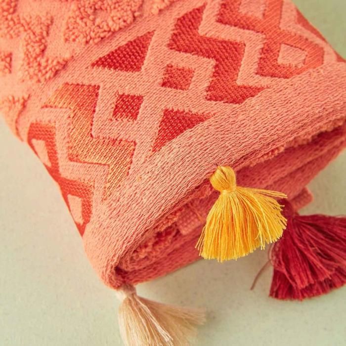 Serviettes pour les mains Mosaic 30x50 - 2pcs - Saumon