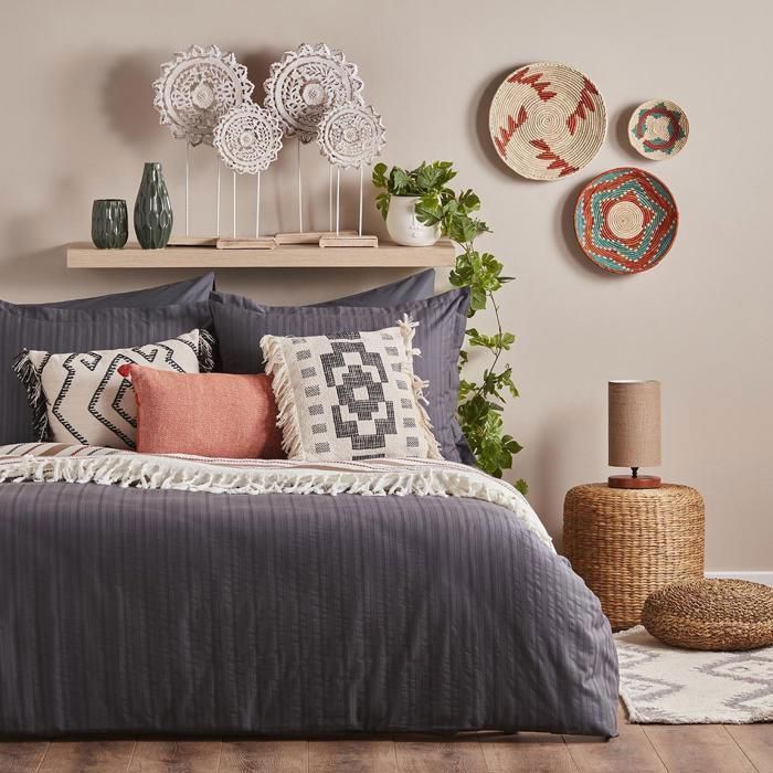 Housse de couette - BELLA MAISON - Arno - 240x220 cm - 100% coton - Certifié OEKO-TEX