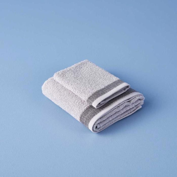 Serviette pour visage - Bill - Gris clair