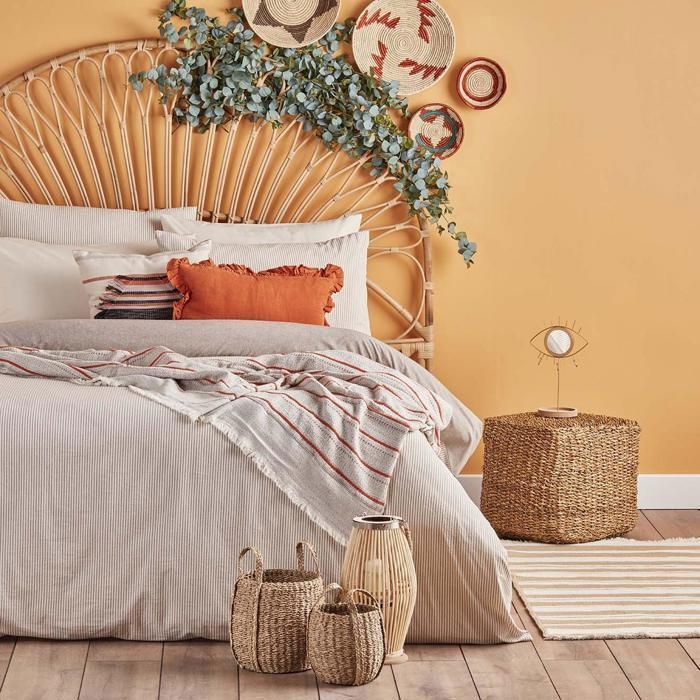 Ensemble de housse de couette 200x220 - Beige - Nora