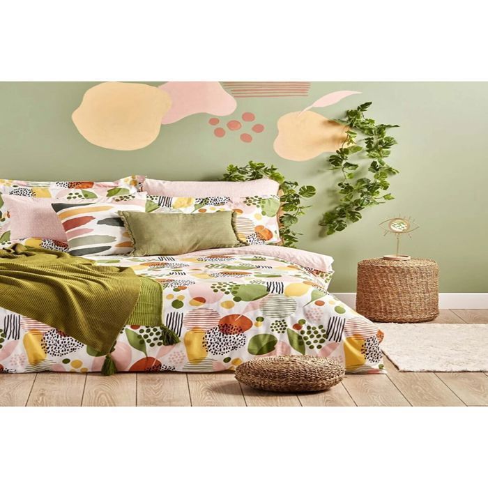 Housse de couette - BELLA MAISON - Marcia - 200x220 cm - 100% coton - Certifié OEKO-TEX