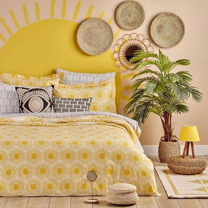 Housse de couette simple 160x220 - Sunset