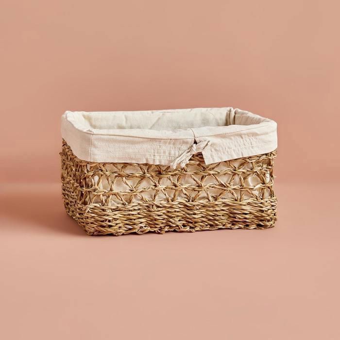 Panier en tissu (32x22x15 cm) - Adina