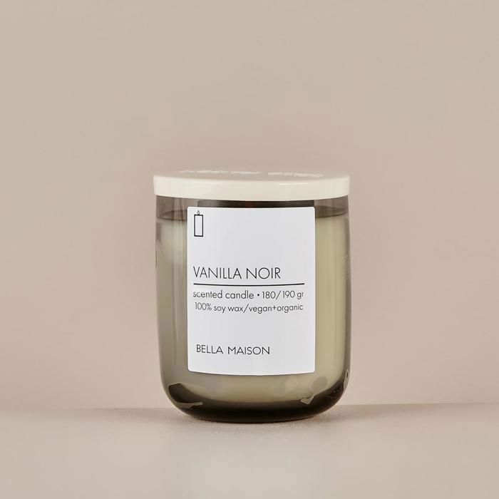Bougie en cire de soja vanille noire