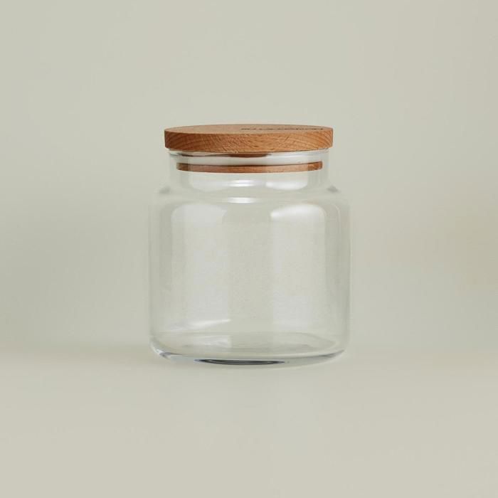 Pot à couvercle en bois - 10x10cm