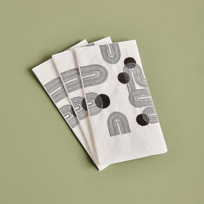 Serviette de table de en papier (24 pcs)1 pièce - Graphic Line