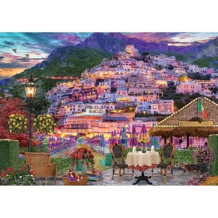 Puzzle 1000 pièces : Lumières d'Amalfi Coloris Unique