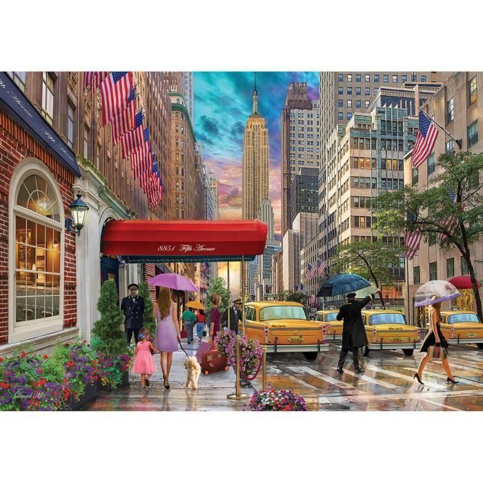 Puzzle 1500 pièces : Cinquième Avenue, New York Coloris Unique