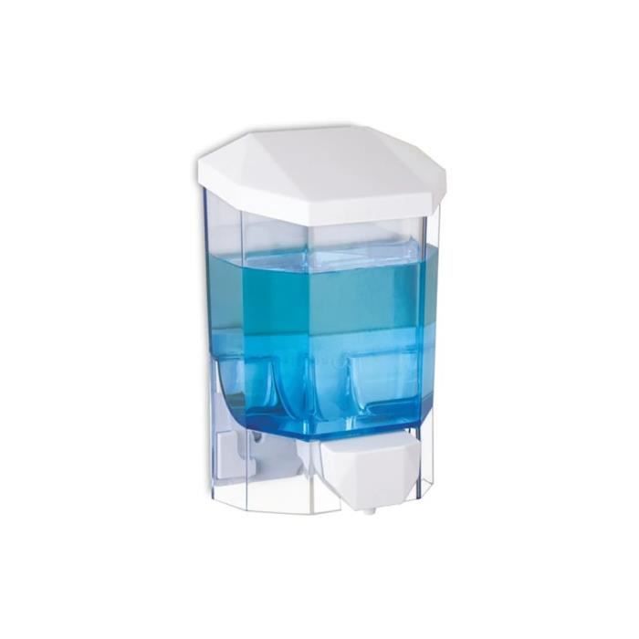 Distributeur manuel transparent pour gel ou savon désinfectant 500 ML