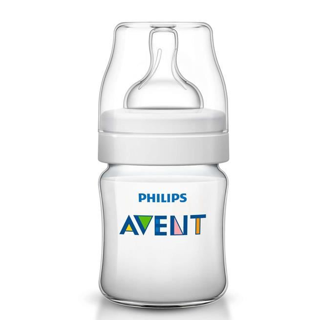 Avent - SCF560-61 - Biberon Classic + 125ml - 0 mois et + (Débit nouveau né)