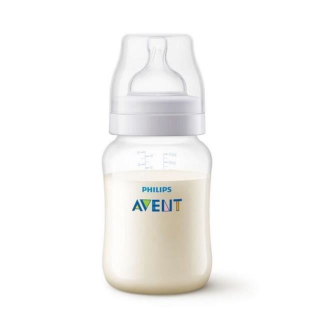 Avent - SCF813-61 - Biberon Anti-Colic 260 ml - 1 mois et + (Débit Lent)