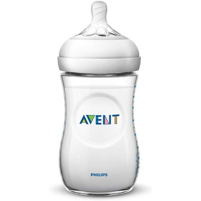 Biberon Avent Natural 260 ml Trasparente SCF033/17