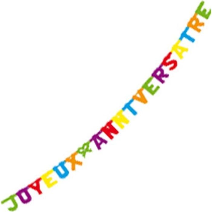 Guirlande joyeux anniversaire (1 90 m)