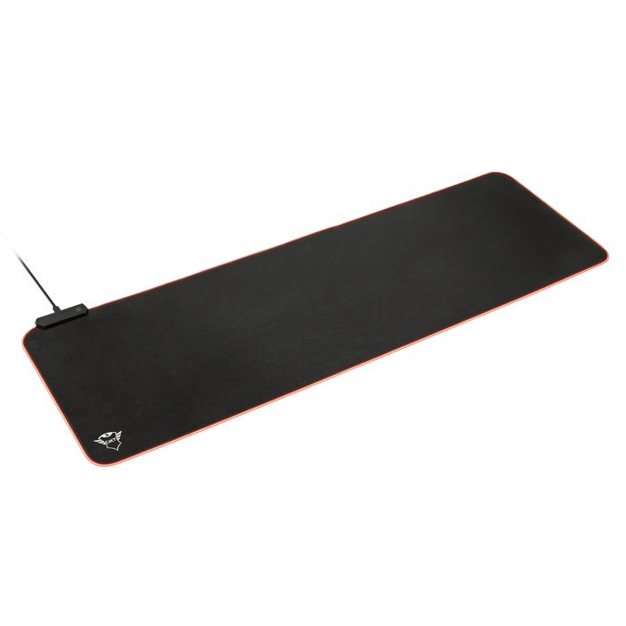 Trust Gaming GXT 764 Glide-Flex Tapis De Souris XXL 900x400 RGB - Grand Tapis De Souris Gamer Large Noir Anti Dérapant pour Bureau