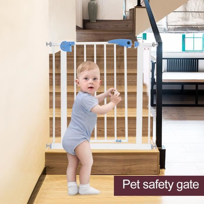 Barrière Ajustable pour Porte, Barrière de Sécurité pour Bébé, Barrière de Sécurité pour Escaliers -Portes