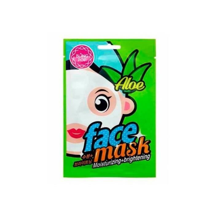 Bling Pop - Masque facial éclairant et hydratant pour le visage à l'Aloe Vera