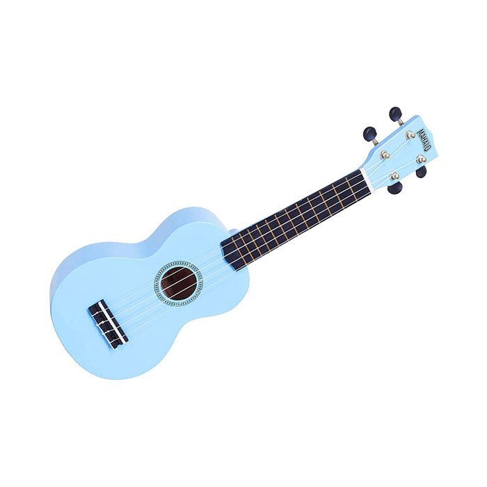 . Mahalo Rainbow MR1-LBU. Ukulele Soprano bleu clair brillant + housse.