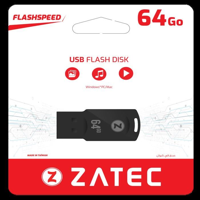 CLÉ USB ZATEC Flashspeed   64GO