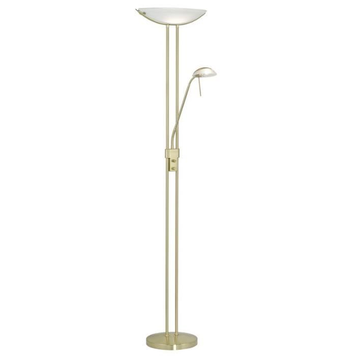 Lampadaire - Baya - Laiton-mat - 1x230w - Design contemporain - Intérieur