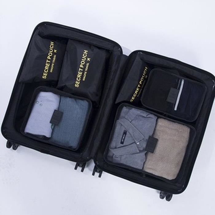 Verser3 - Sac de rangement pour vêtements de voyage, 6 pièces, Sacs étanches, Pochette'emballage, Organisateu
