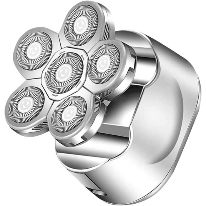 Machine à raser électrique rasoir électrique Shaver 6 en 1 tête chauve rasoir rasoir humide sèche sans fil de sèche-câbles USB[696]