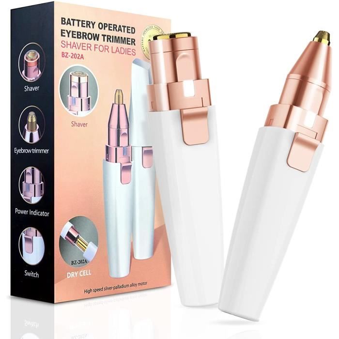 Epilateur Sourcil Femme Stylo epilateur sourcil rasoir femme électrique visage, Tondeuse Femme sourcil sans fil Pen 2 en 1 pra[42]